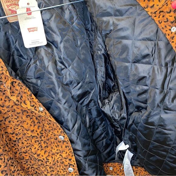 NEW! Levi's Leopard Print Original Sherpa Trucker Jacket-4X - Picture 8 of 14